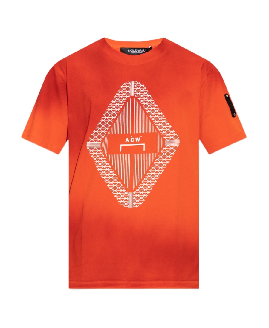 A-cold-wall* Gradient Logo-print T-shirt In Red