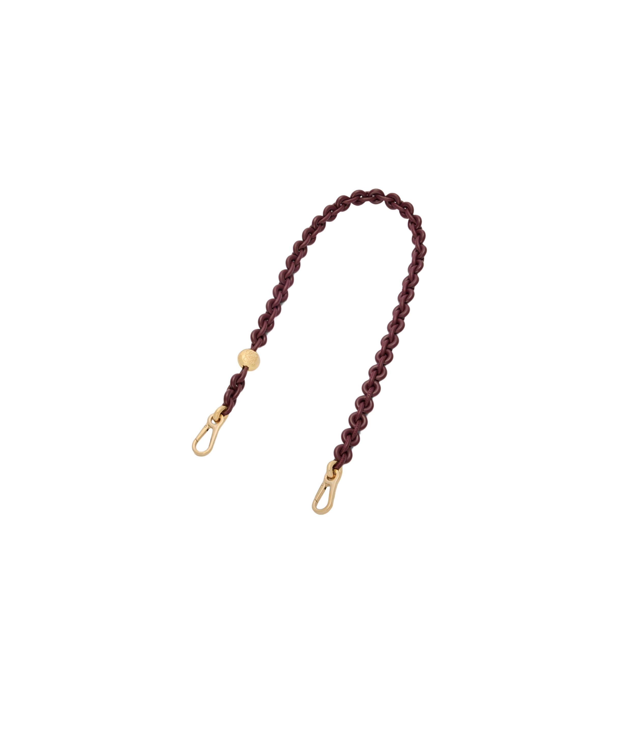 Loewe Donut Chain Strap In Brown