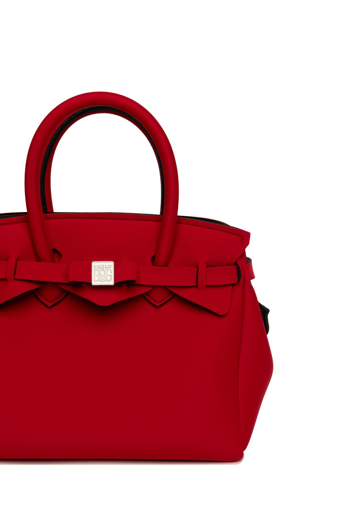 Save My Bag Logo Handbag In Red