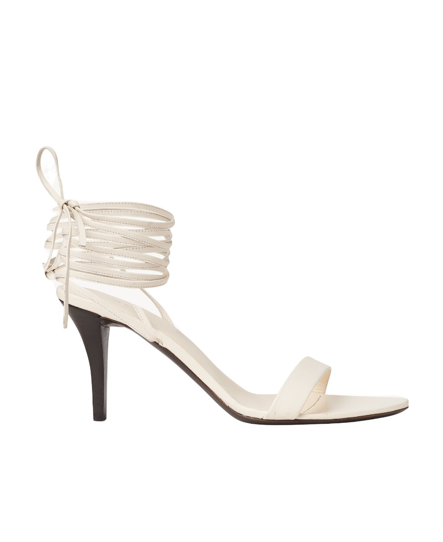 The Row Ankle-tie Leather Gladiator Sandals In White