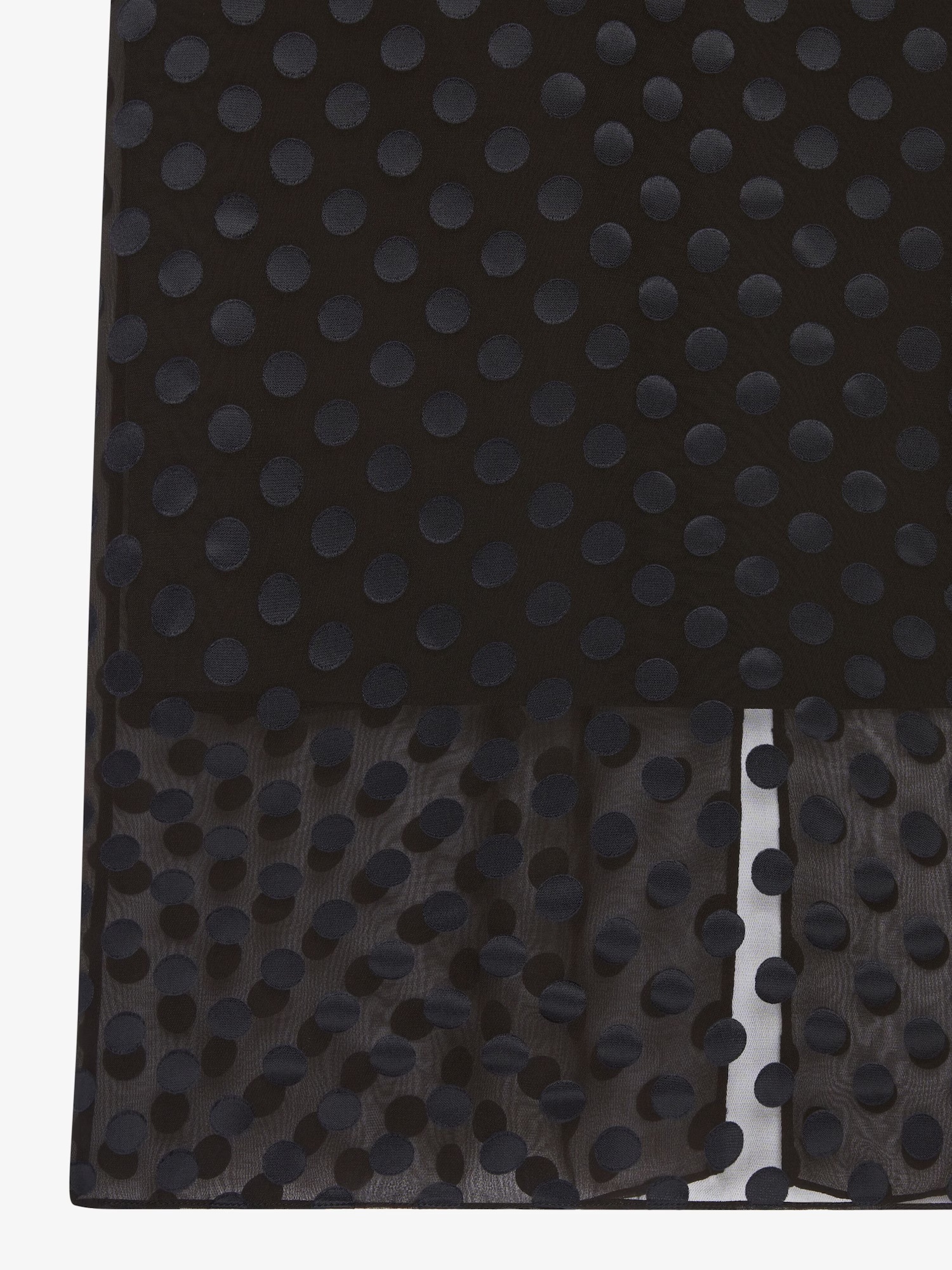 Givenchy Women's Skirt In Polka Dots Devore Satin In Black
