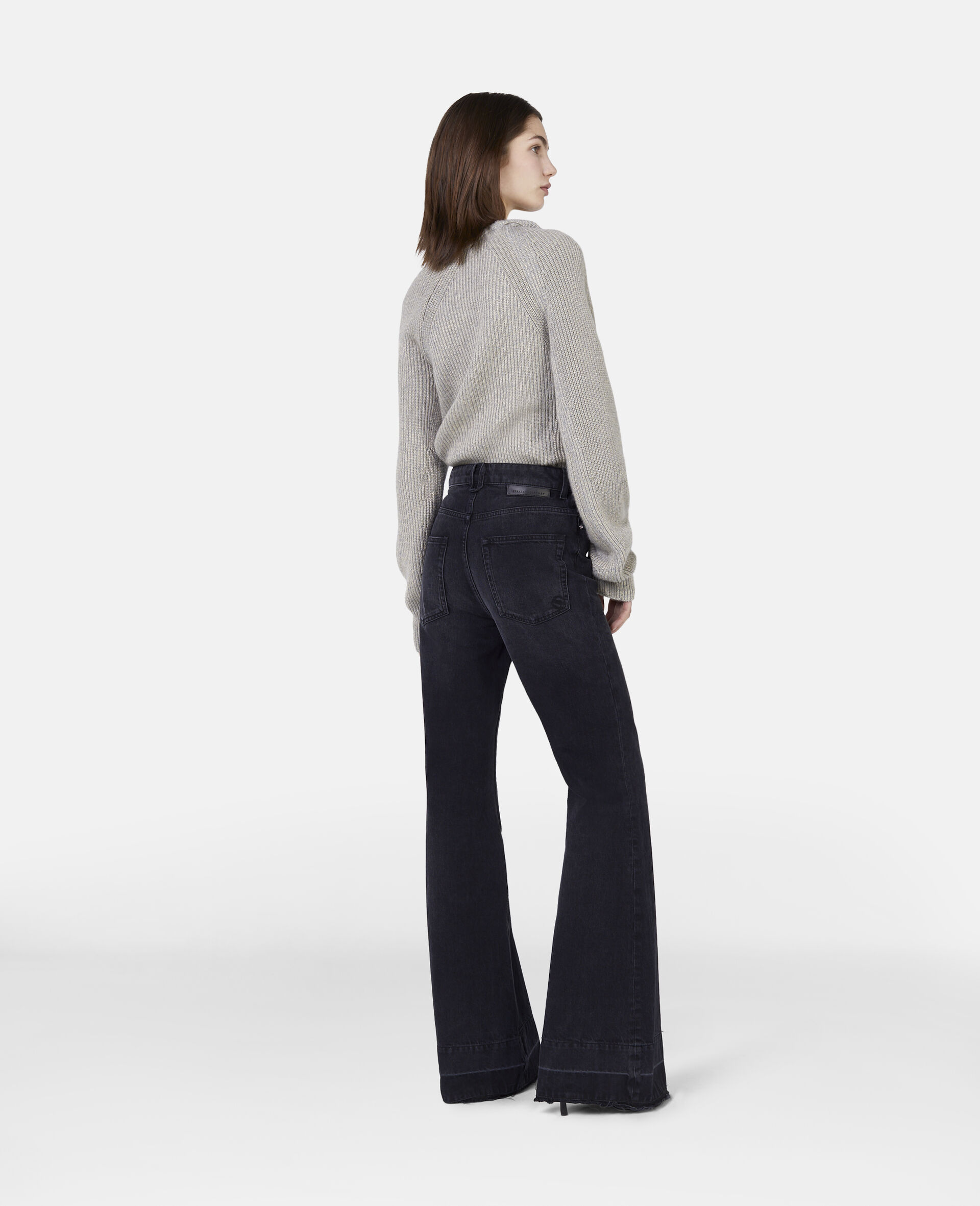 Stella Mccartney Falabella Flared Jeans In Black