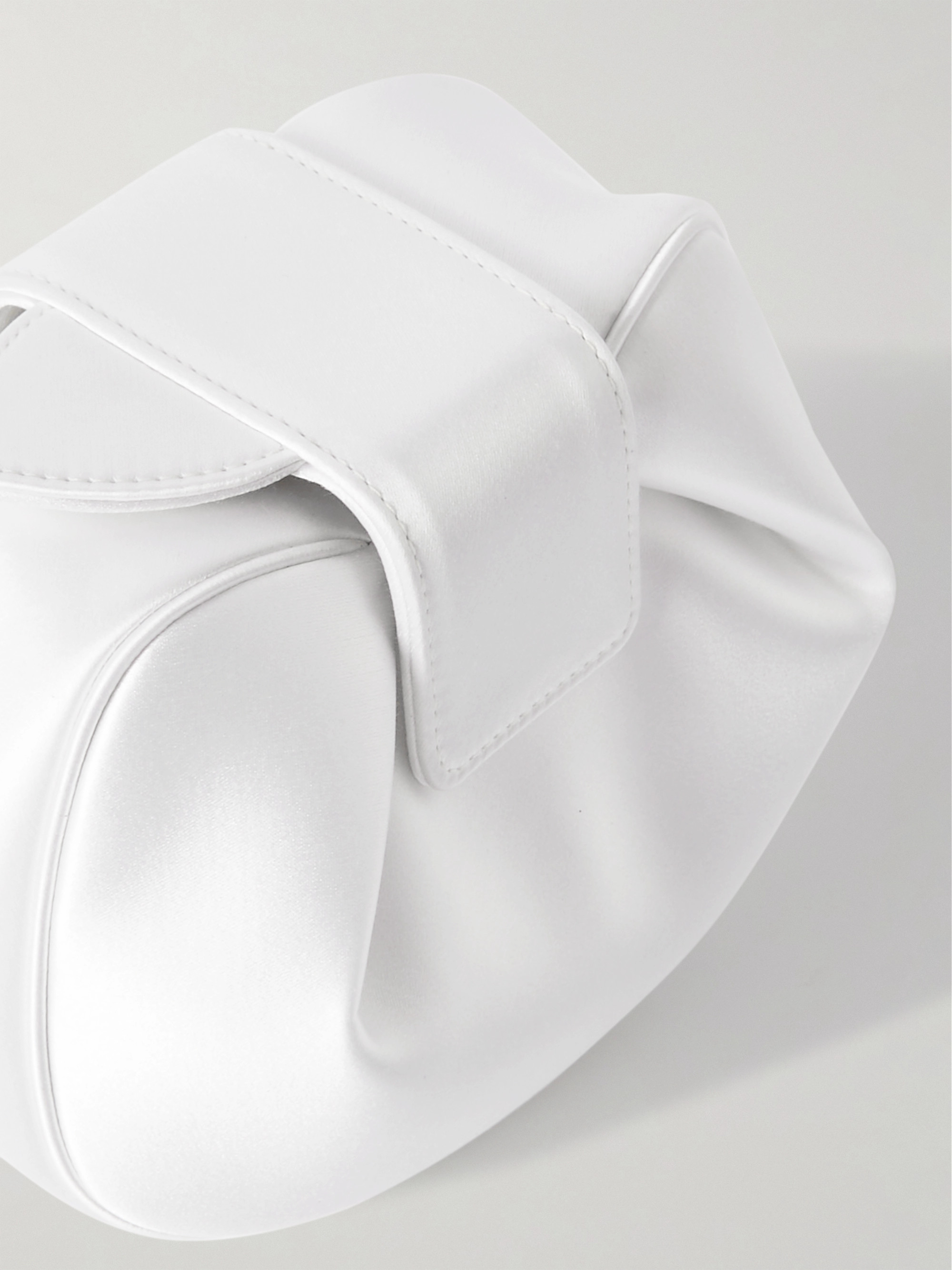 Gabriela Hearst Soft Demi Clutch Bag In White