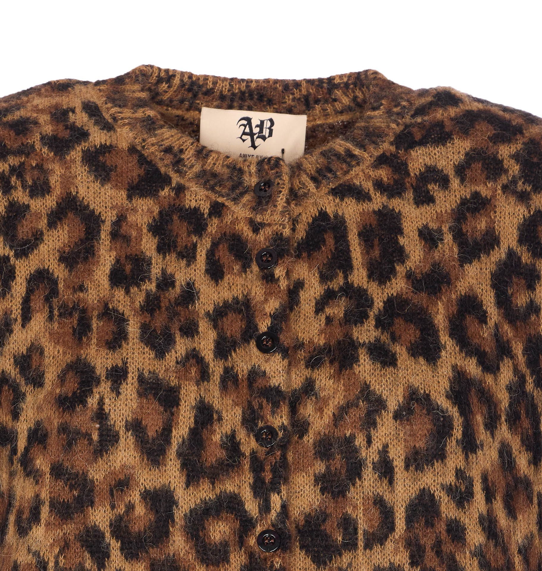 Aniye By Button Long-sleeved Sweater In Brown