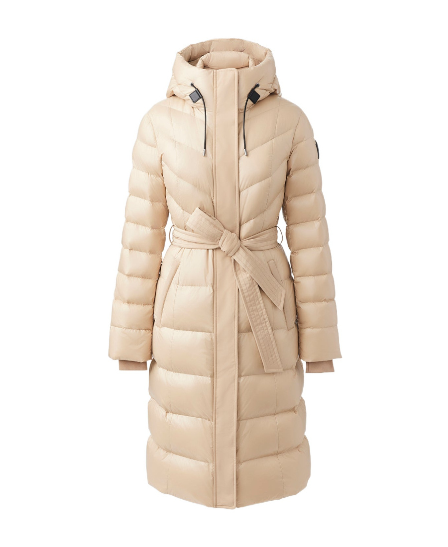 Mackage Logo Down Jacket In Nude