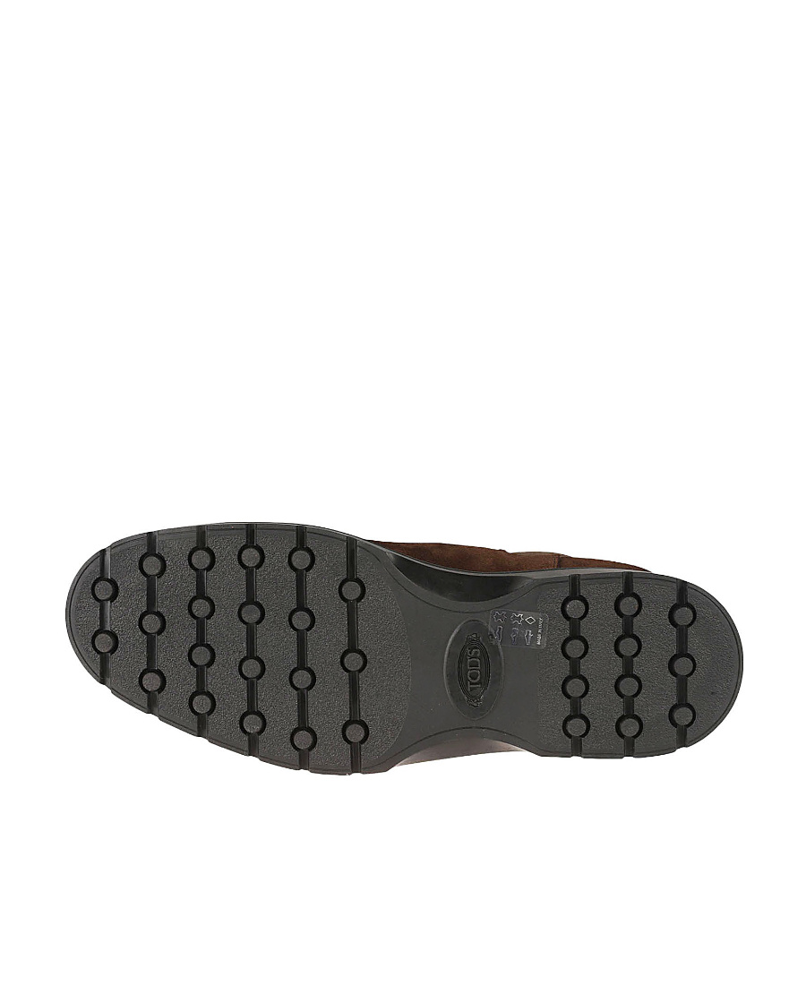 Tod's Tronchetto Suede Boots In Black