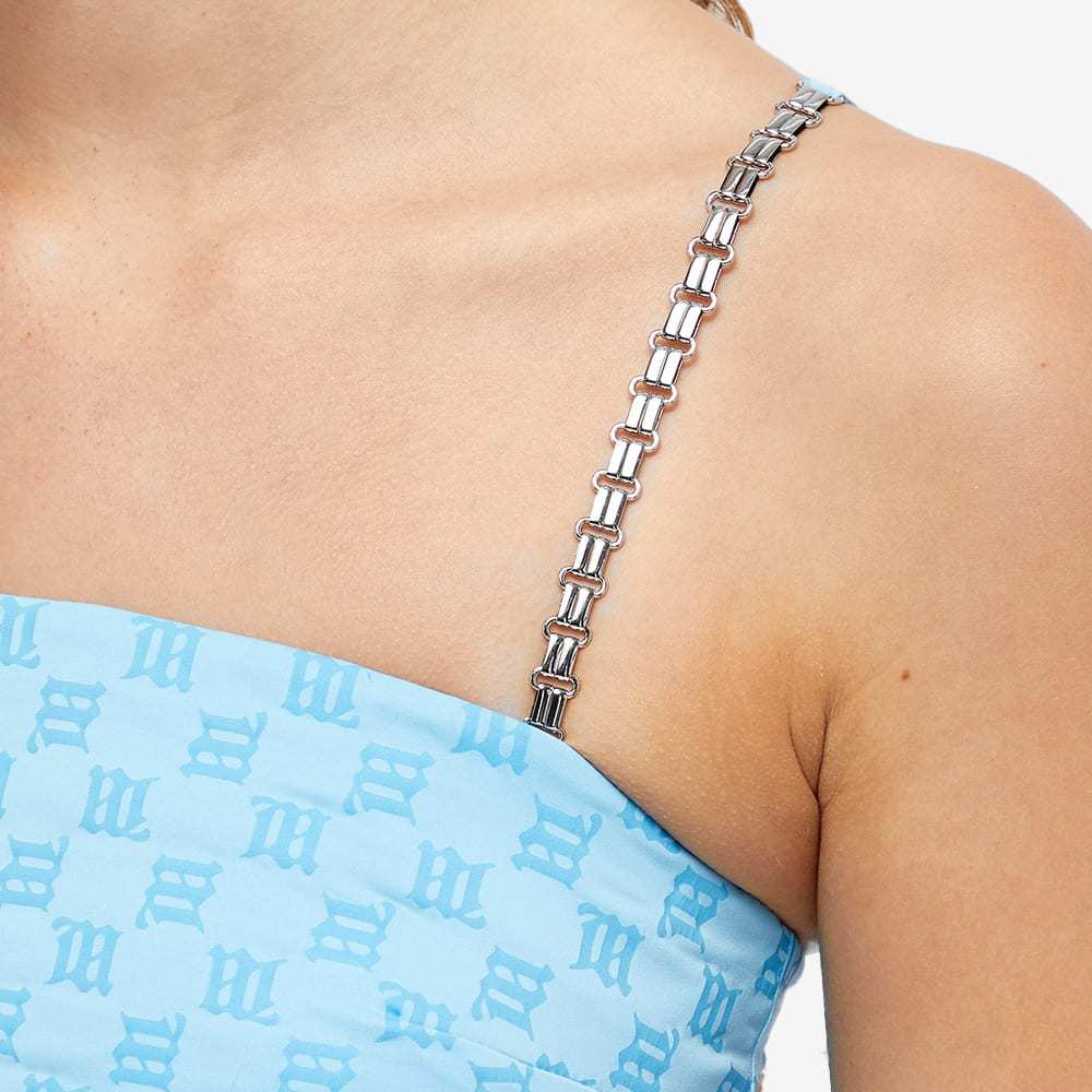Misbhv Fine Shoulder Strap Sling With Embroidered Characters In Blue