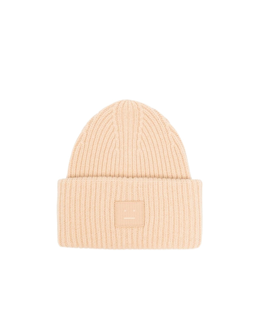 ACNE STUDIOS BIG FACE LOGO WOOL HAT 