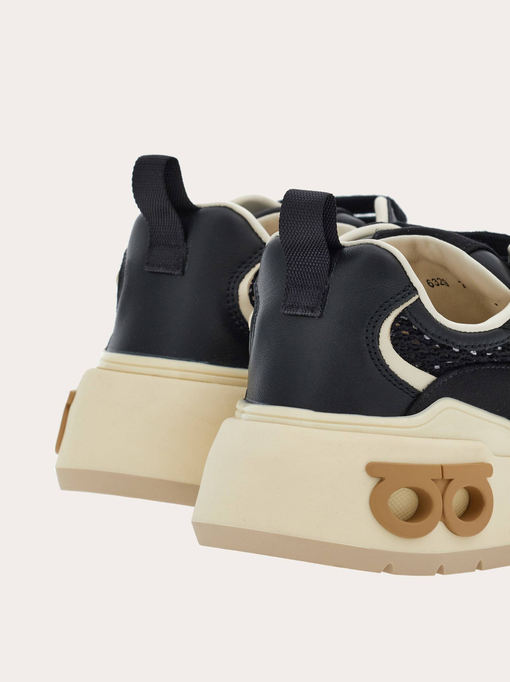 Shop Ferragamo Logo Low-upper Sports Shoes In Black