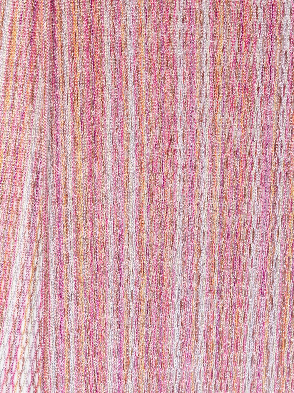 MISSONI METALLIC-THREAD OPEN-KNIT SCARF