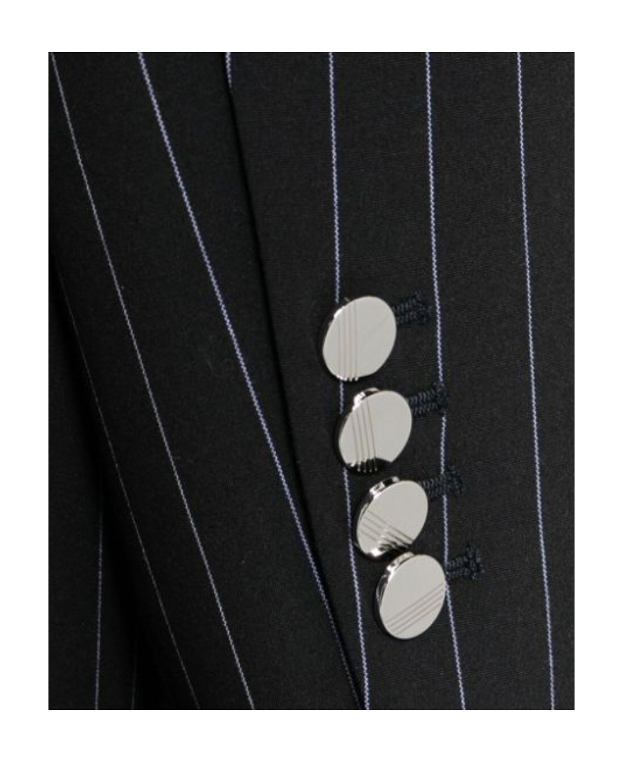 ATTICO GLEN PINSTRIPE SINGLE-BREASTED BLAZER 