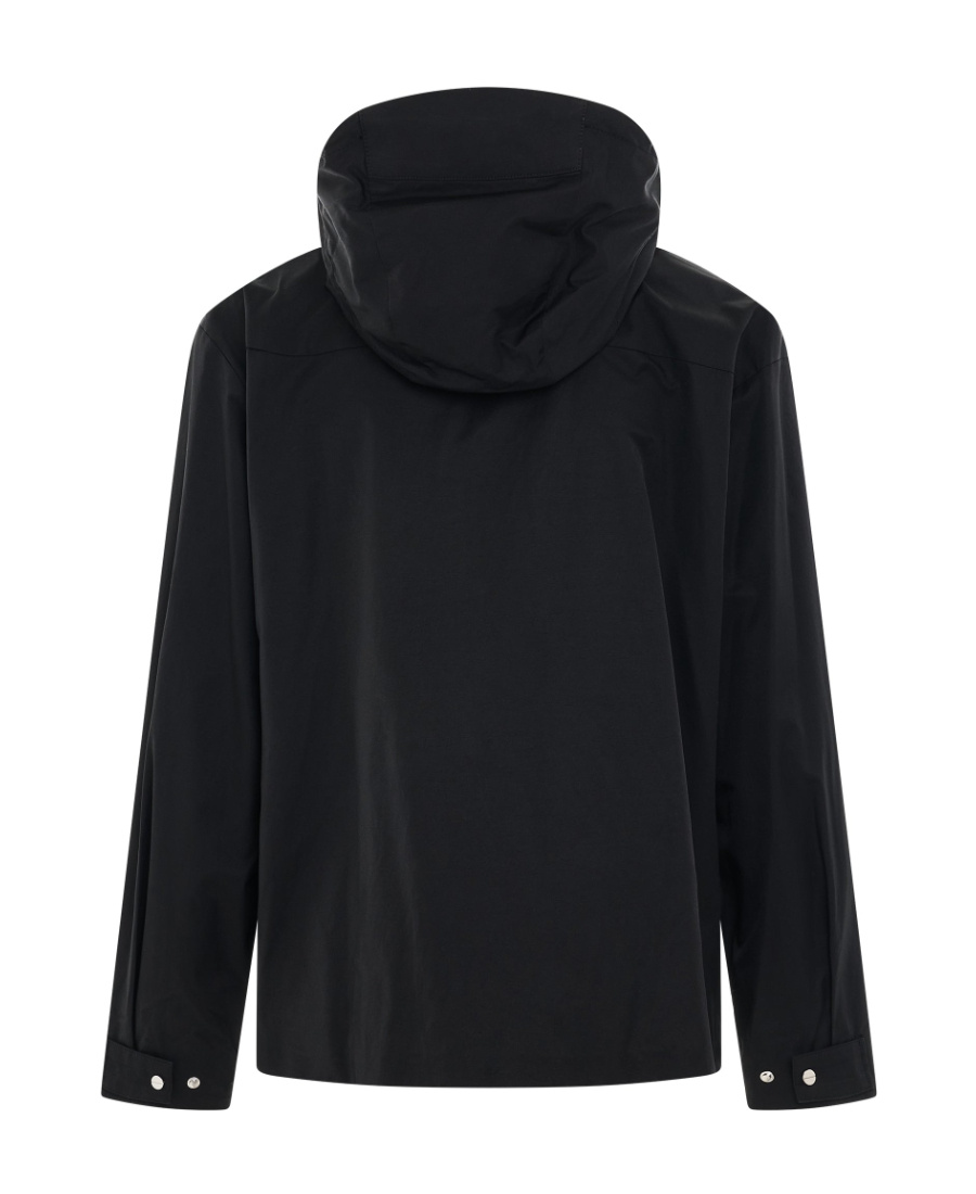 WOOYOUNGMI LOGO-PLAQUE HOODED JACKET