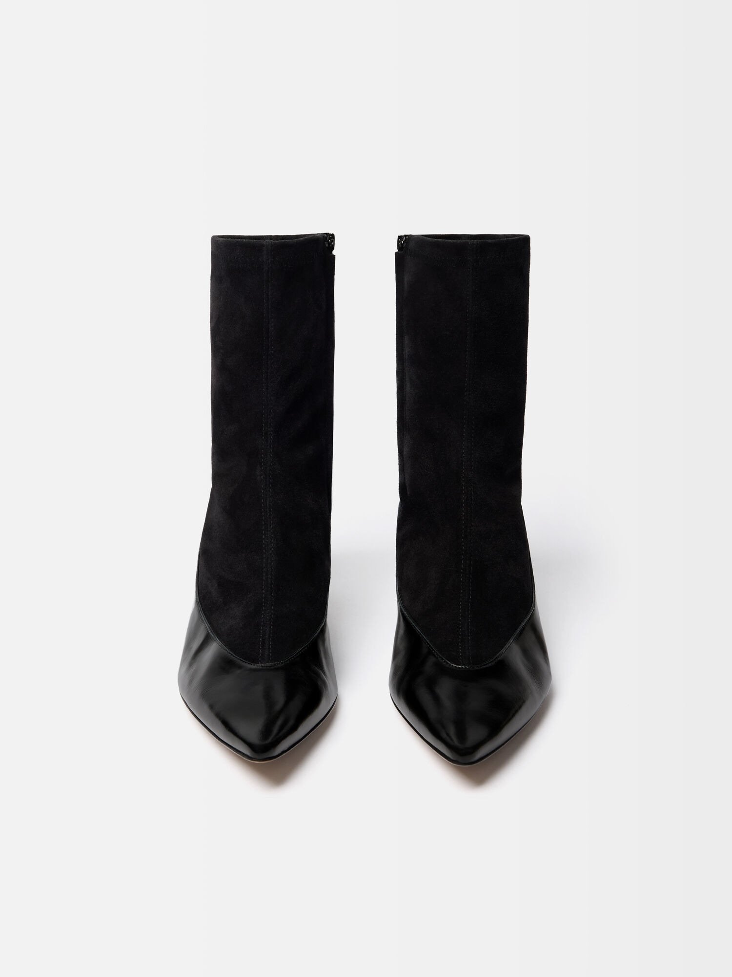 Jacquemus Tourni High-heeled Ankle Boots In Black