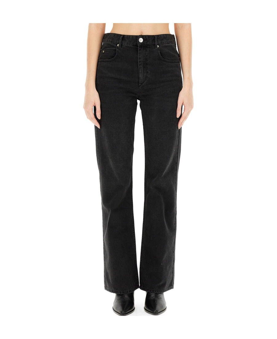 Isabel Marant Multi-pocket Jeans In Black