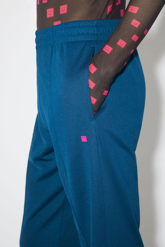 Acne Studios Plain Knitted Sweatpants In Blue