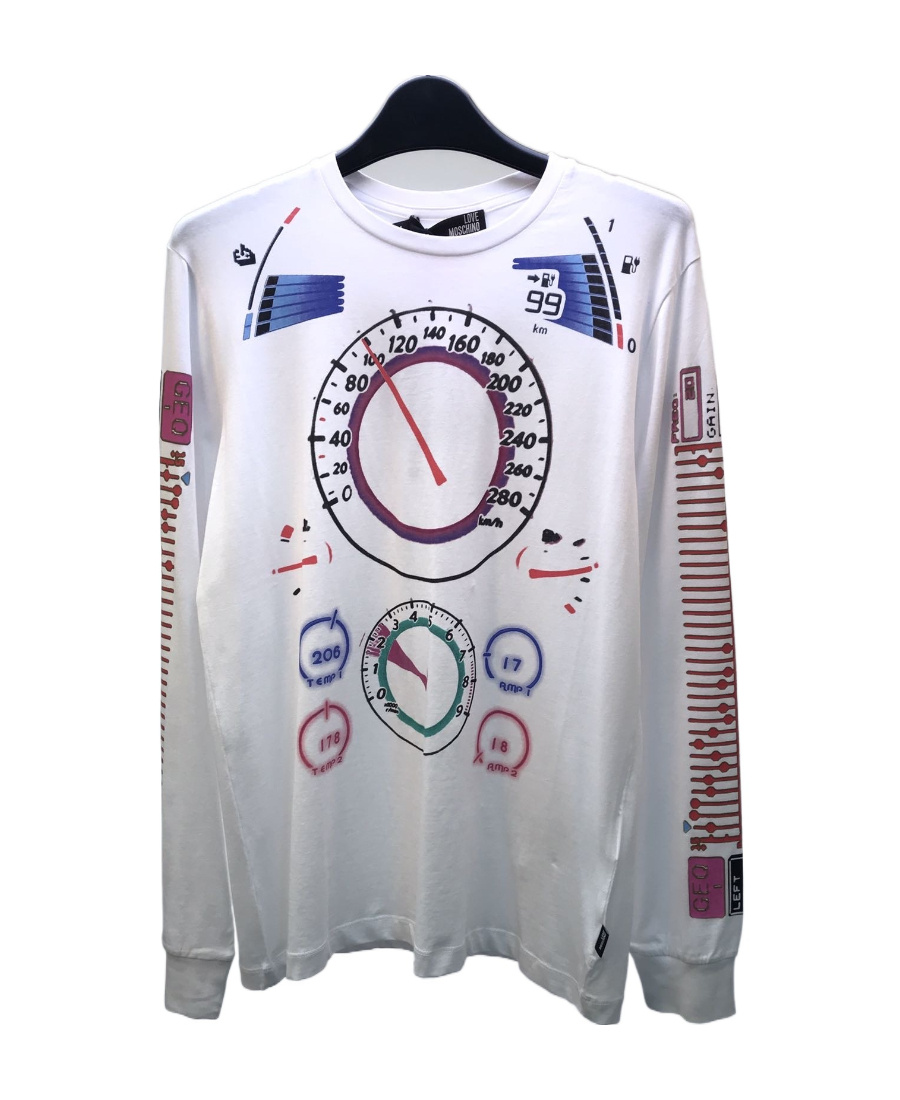 MOSCHINO LOGO LONG-SLEEVED T-SHIRT