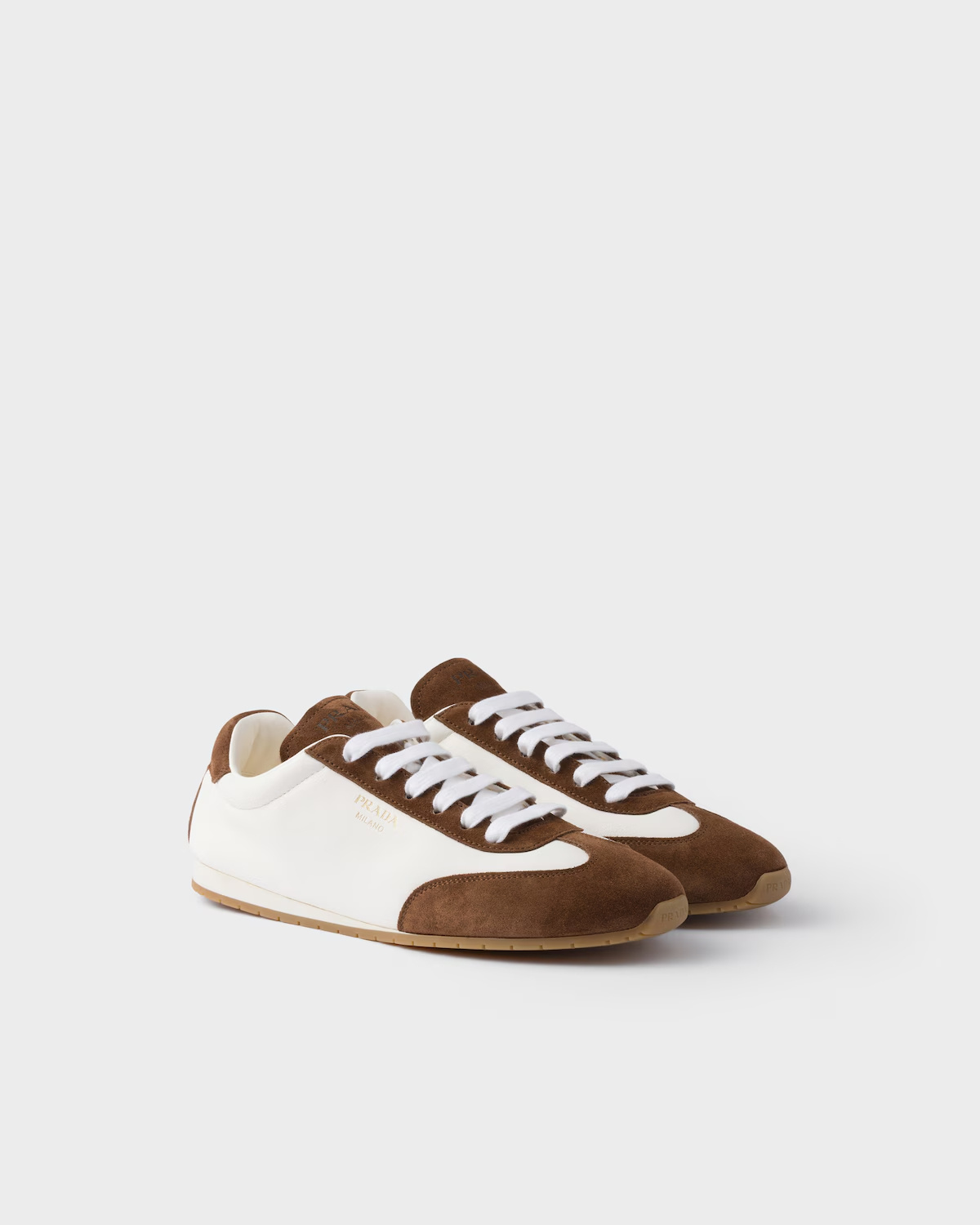 Prada Suede Leather Sneakers In Multi