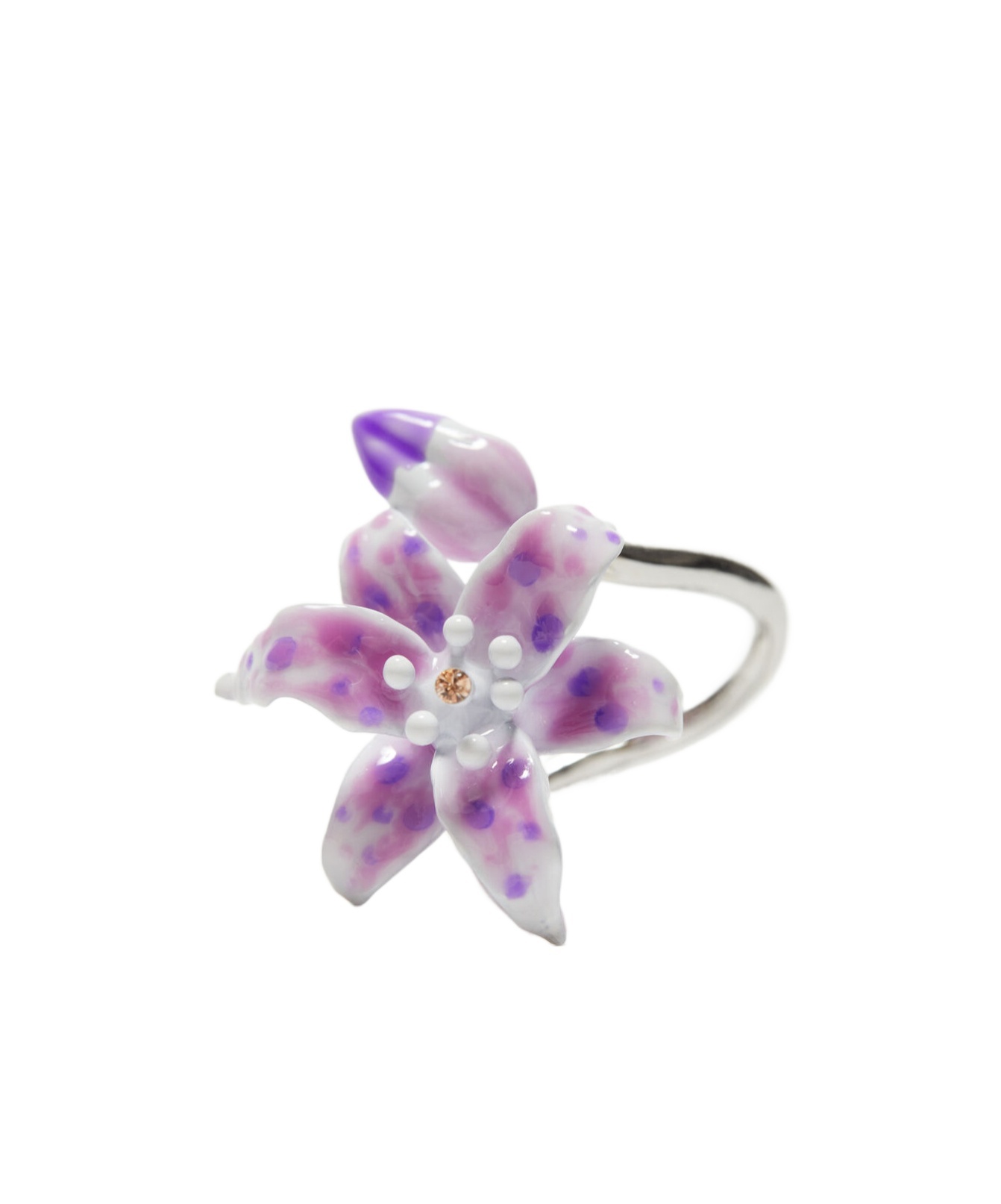 ACNE STUDIOS PAINTED-FLORAL RING