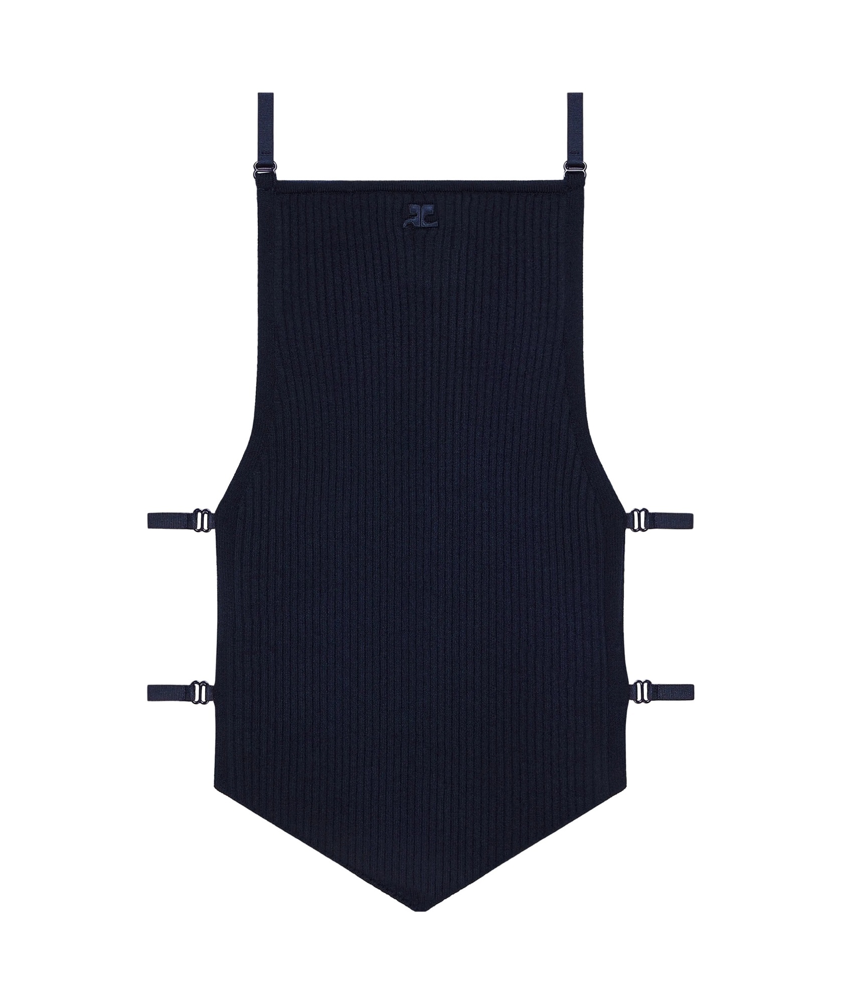 Courrèges Sleeveless Vest In Black