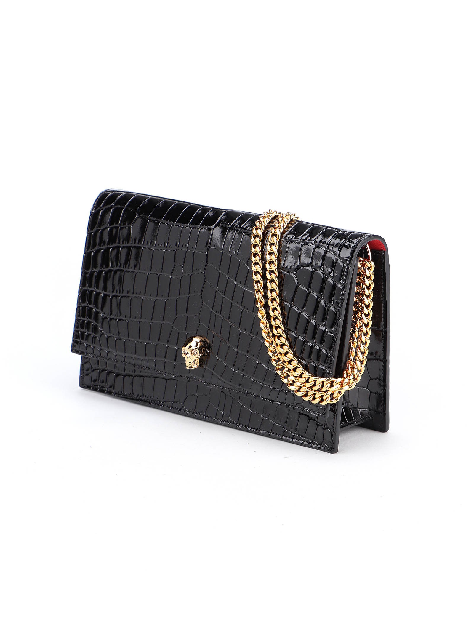 Alexander Mcqueen Skull Medium Shoulder Bag In Black