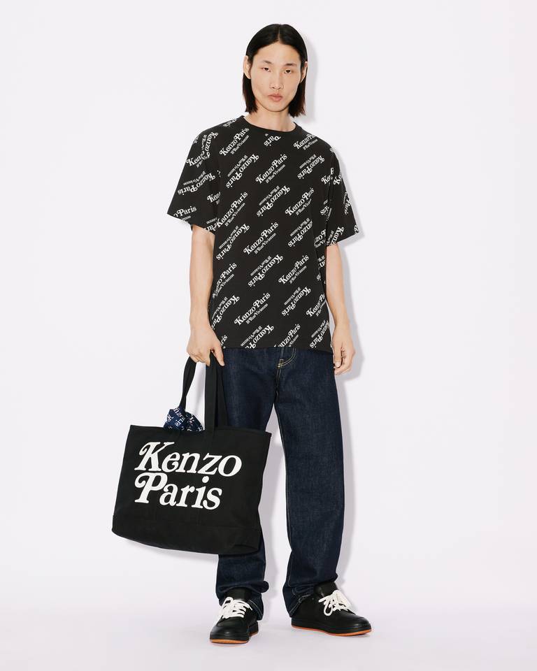 Kenzo Black Printed T-shirt In Black