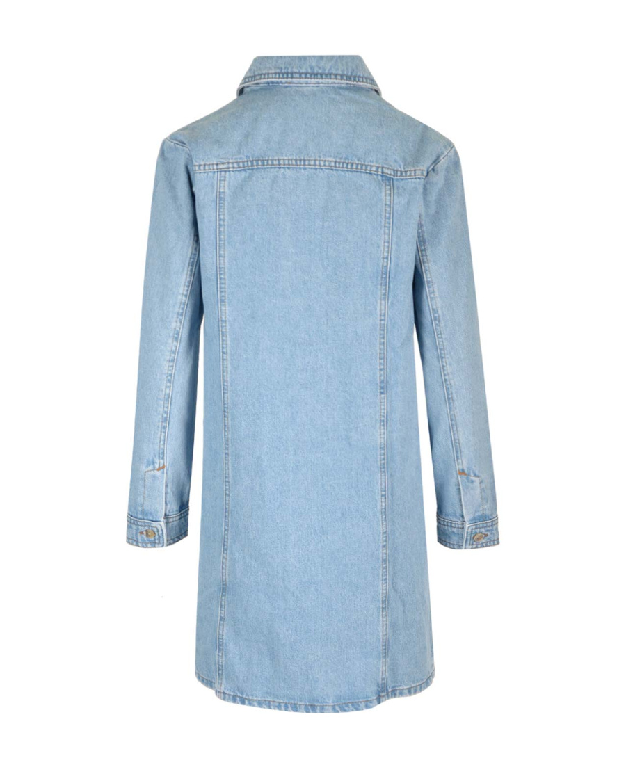Apc Alpine Denim Minidress In Blue