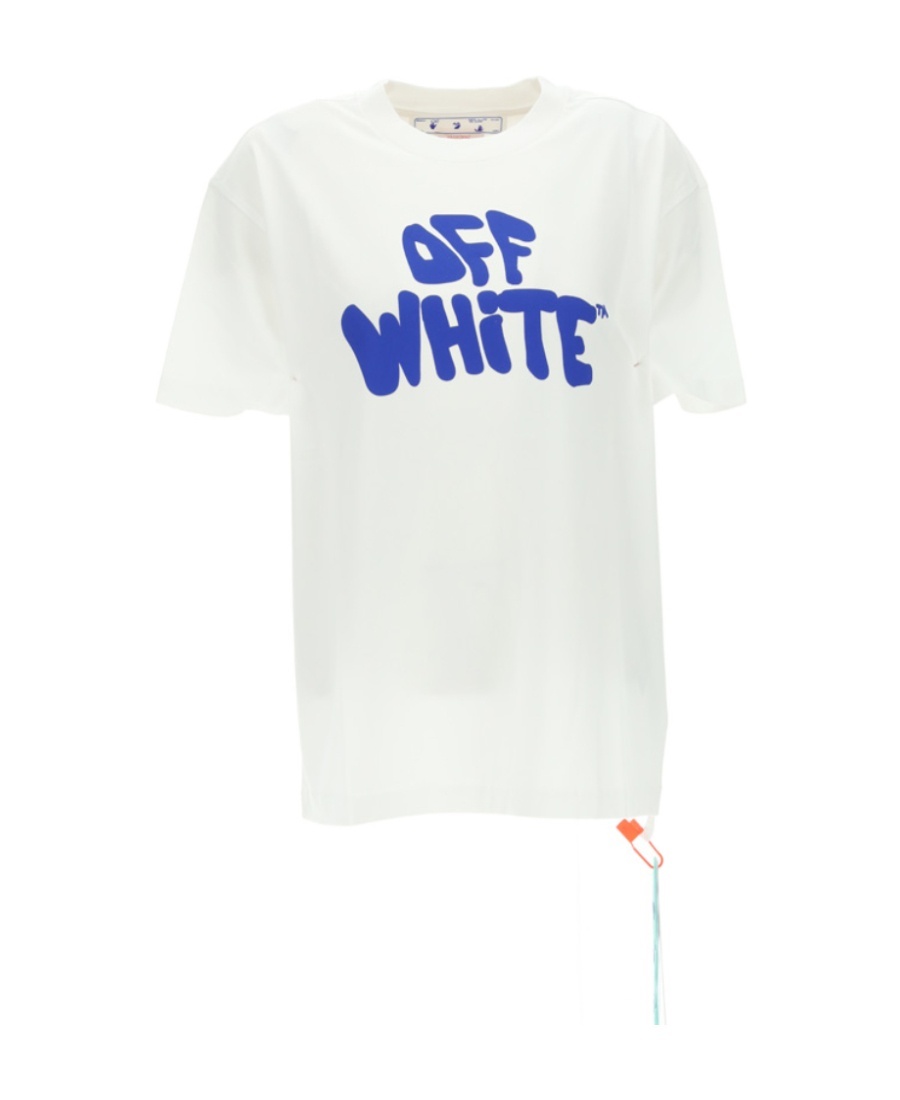 Off-white Logo Print T-shirt In White
