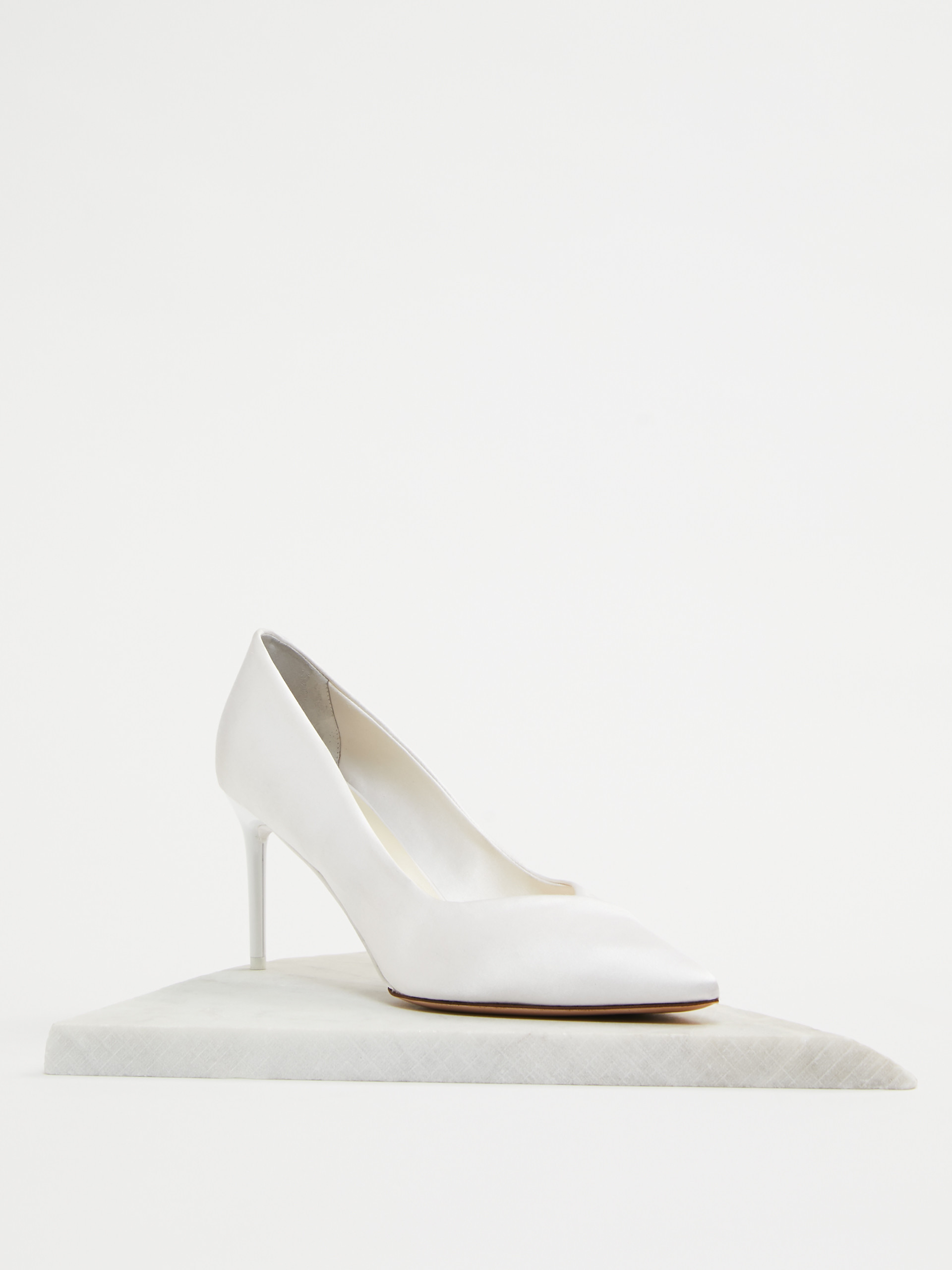 Max Mara Pointed High Heels In White