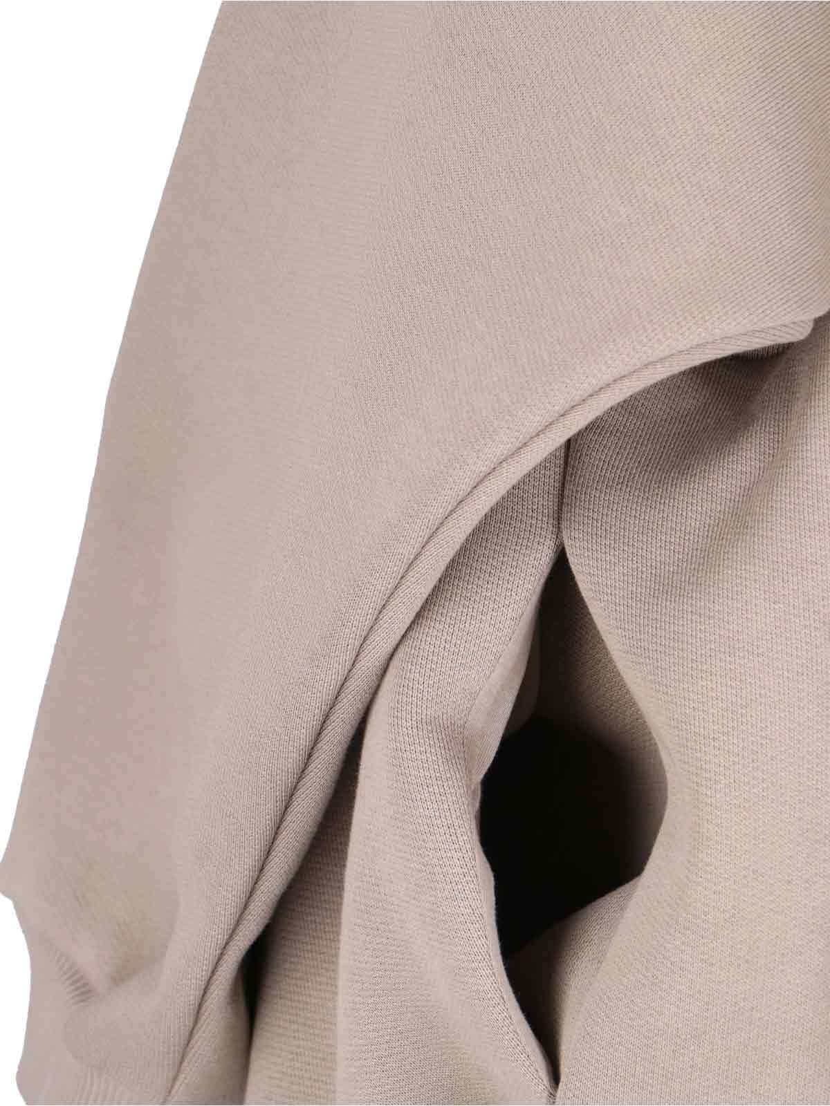 Fear Of God Mens Dropped-shoulders Two-slip-pockets Cotton And Cashmere Hoody Dusty Beige In Gray