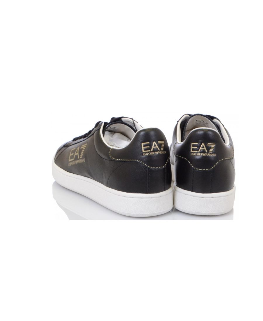 Ea7 Logo Printed Leisure Sports Shoes In Black