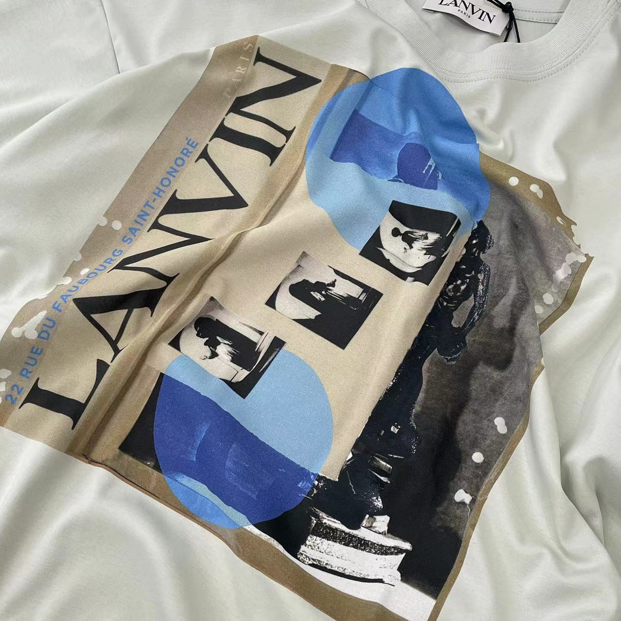 Lanvin Pattern Printed T-shirt In Green