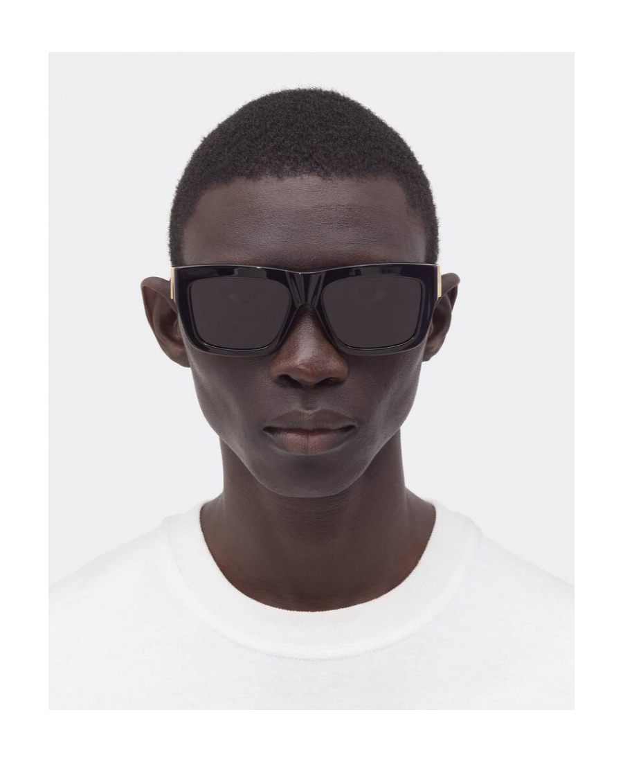 Bottega Veneta Square Sunglasses In Black