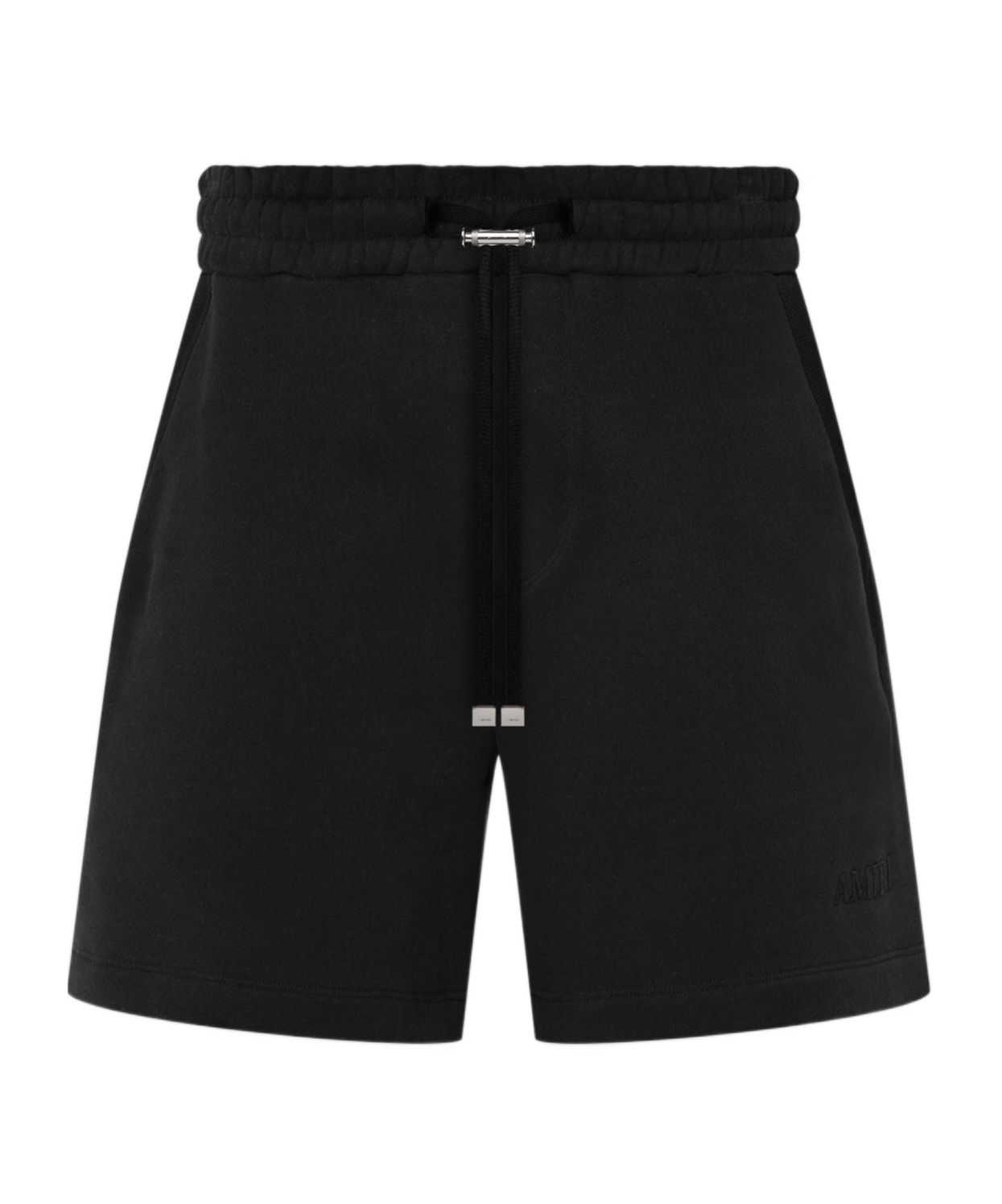 Amiri Logo-embroidered Drawstring Shorts In Black