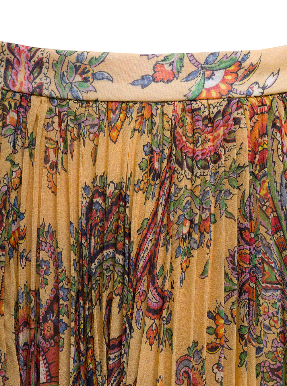 ETRO PLEATED GEORGETTE MIDI SKIRT
