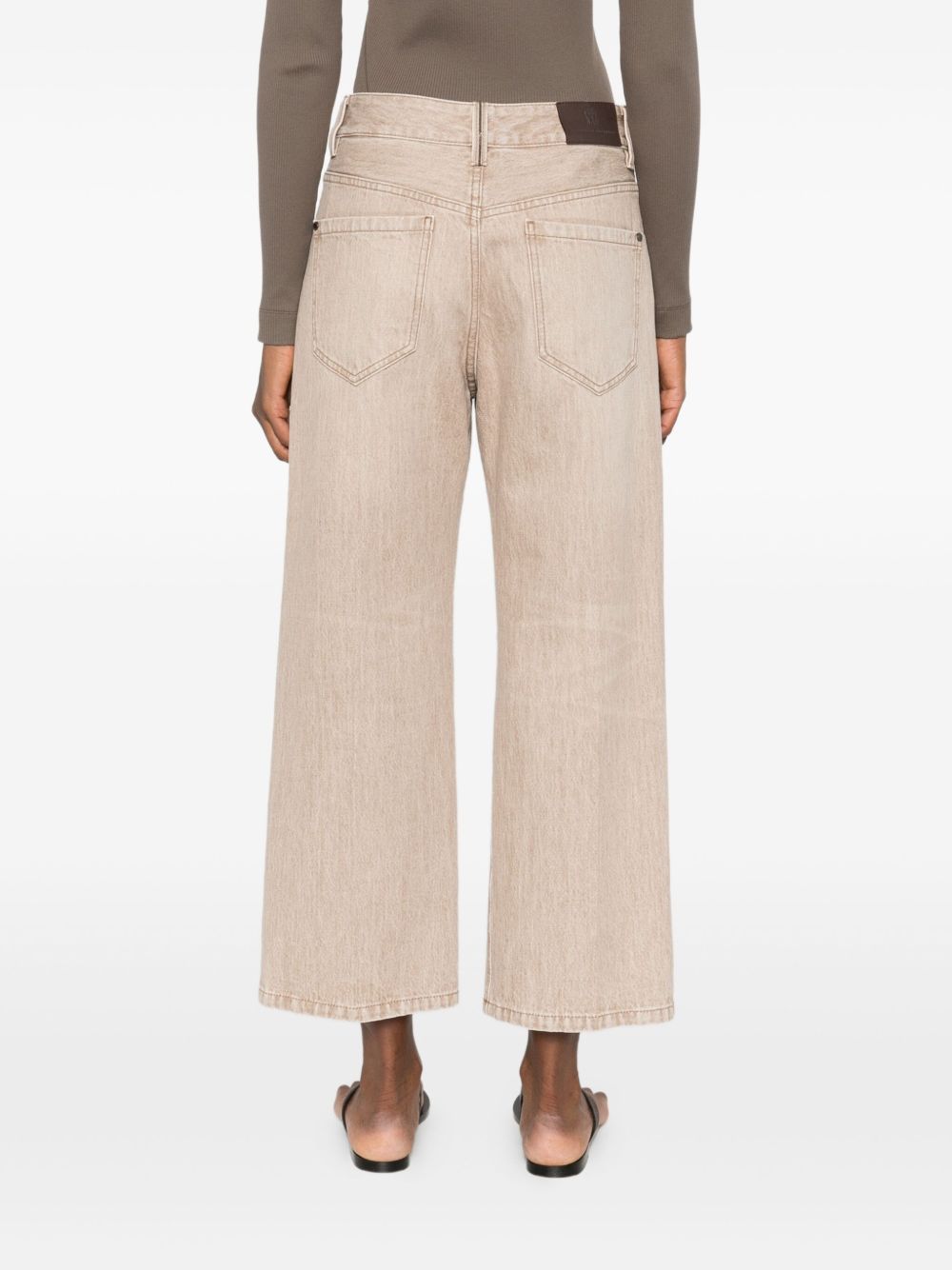Brunello Cucinelli Straight-leg Jeans In Brown