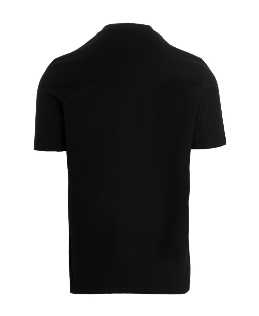 Brunello Cucinelli Cotton Jersey Crew Neck T-shirt With Logo Clothing In Black