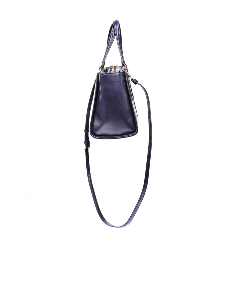Coach Logo Zipper Satchel In Gray