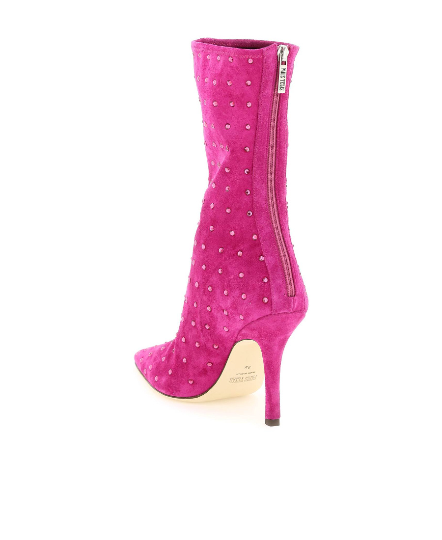 Paris Texas Suede Leather Holly Mama Ankle Boots In Pink