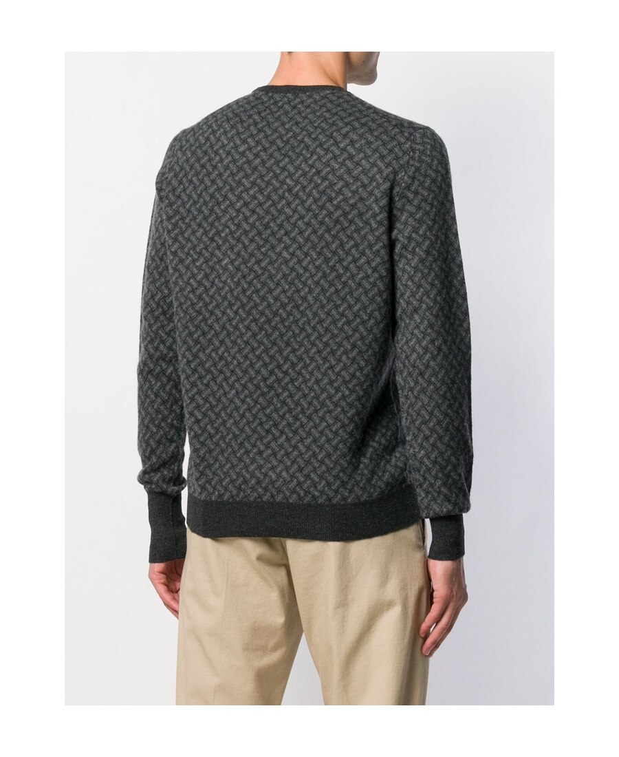 Drumohr Crew-neck Cashmere Sweater In Black