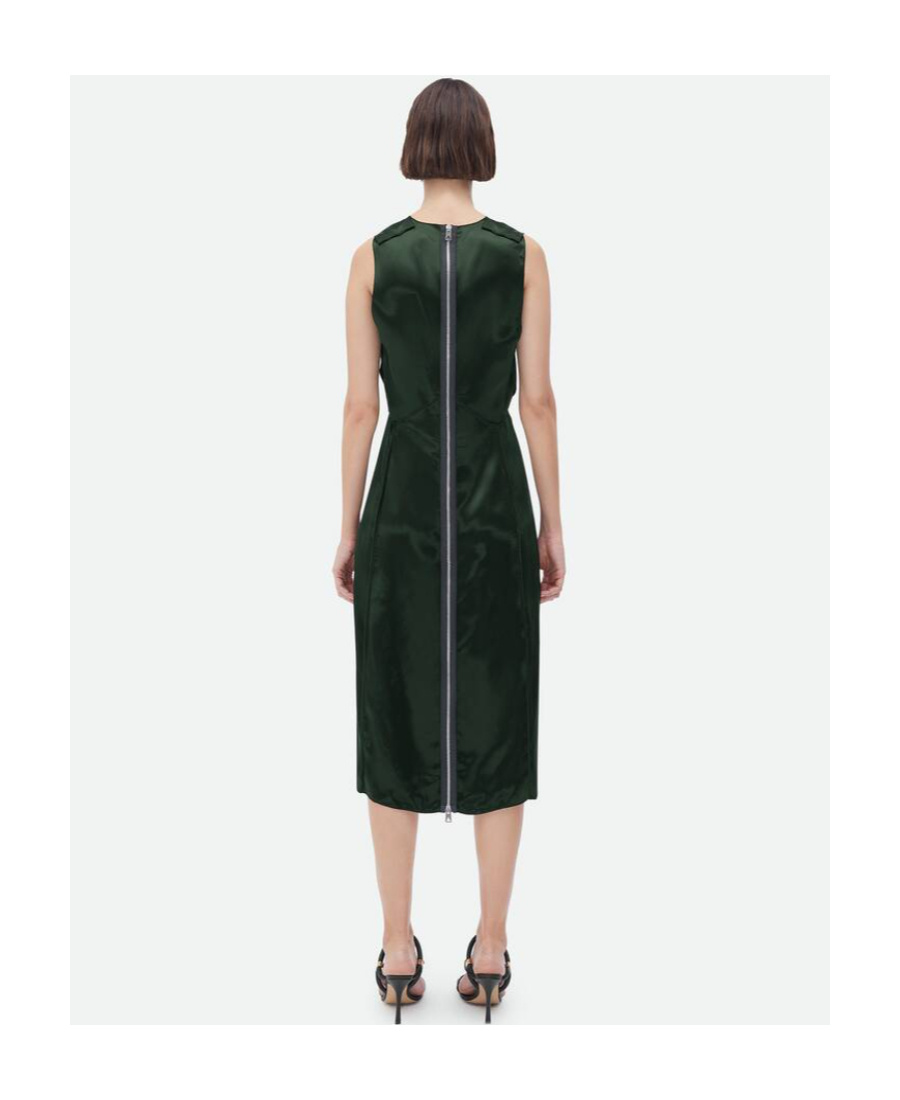 BOTTEGA VENETA BOTTEGA VENETA V-NECK SATIN DRESS
