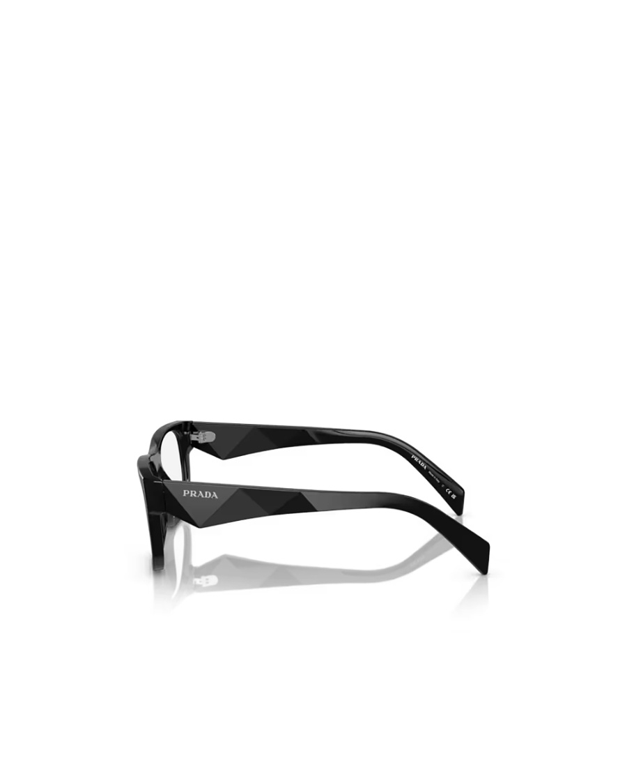 Prada Eyewear Rectangular Frame Glasses In Black