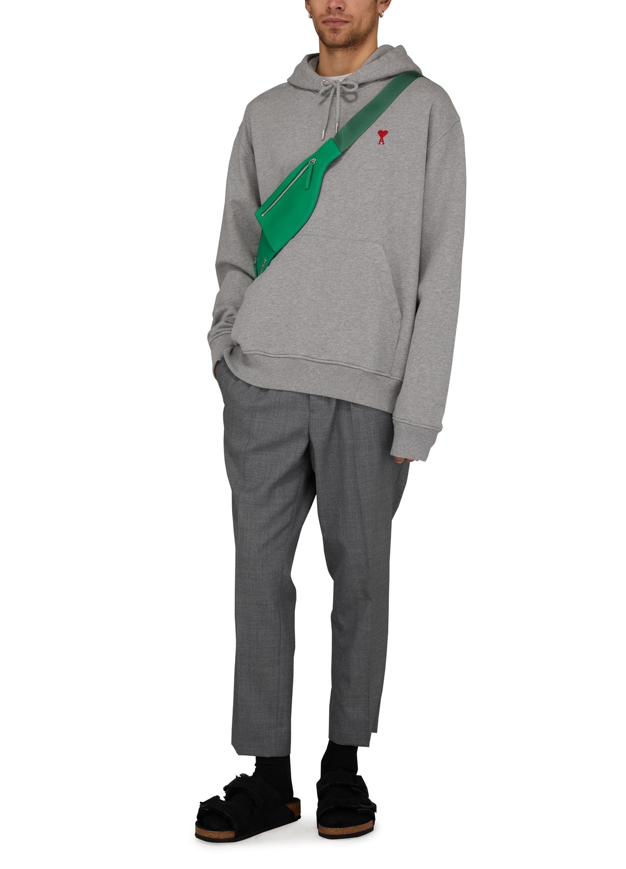 AMI ALEXANDRE MATTIUSSI AMI HEART HOODED HOODIE