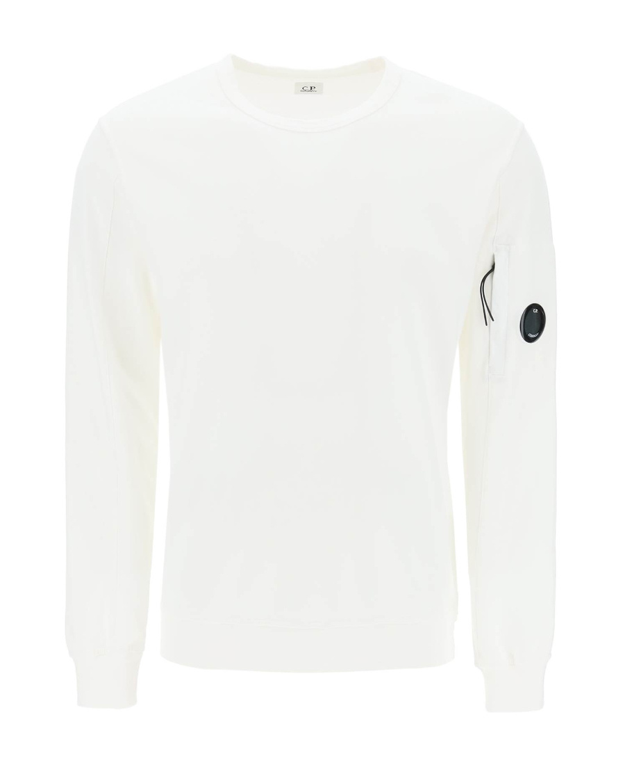 C.p. Company Lens-detailed Sweatshirt In White