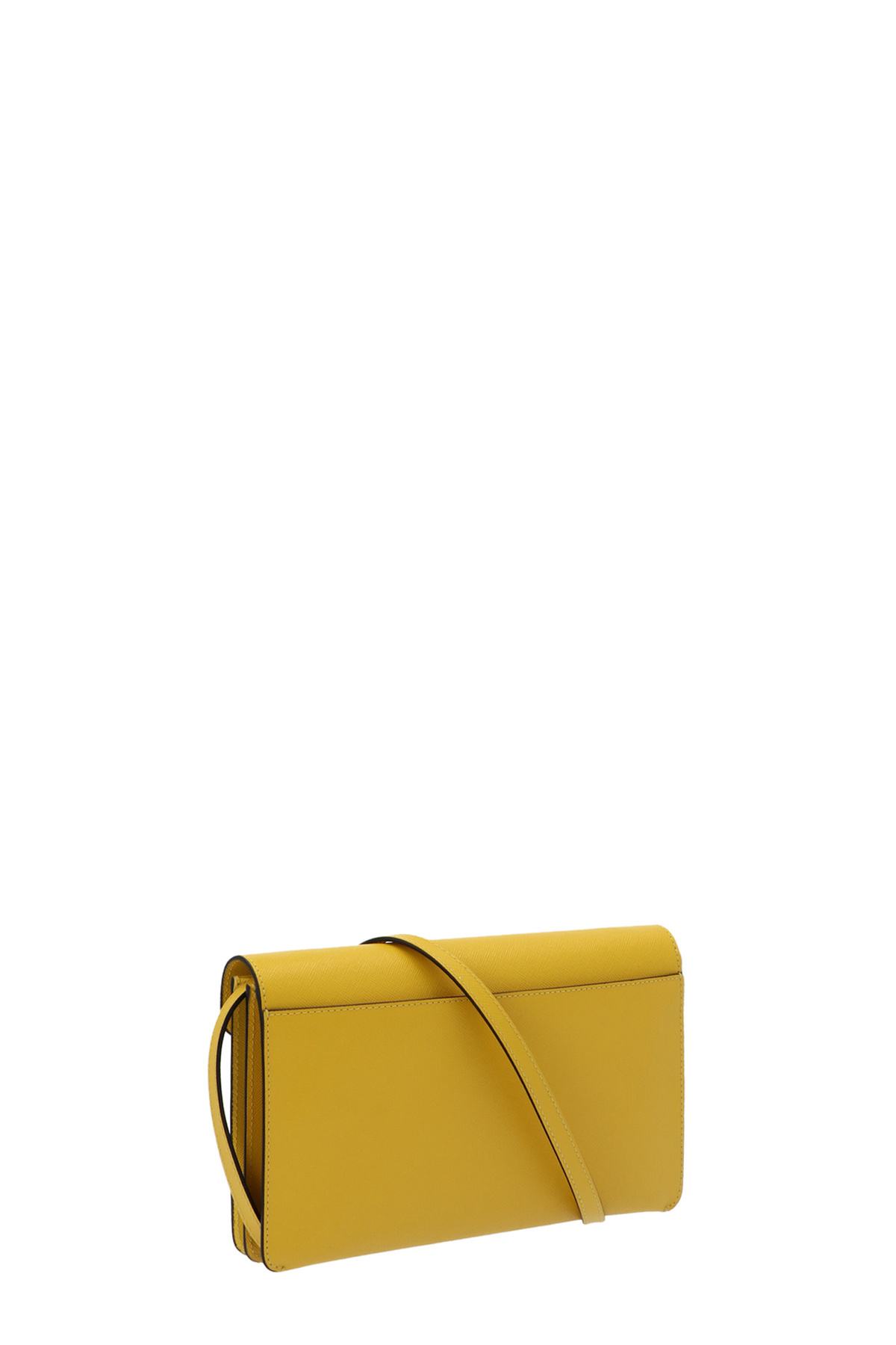 Marni Trunk Two-tone Leather Bag In Yellow