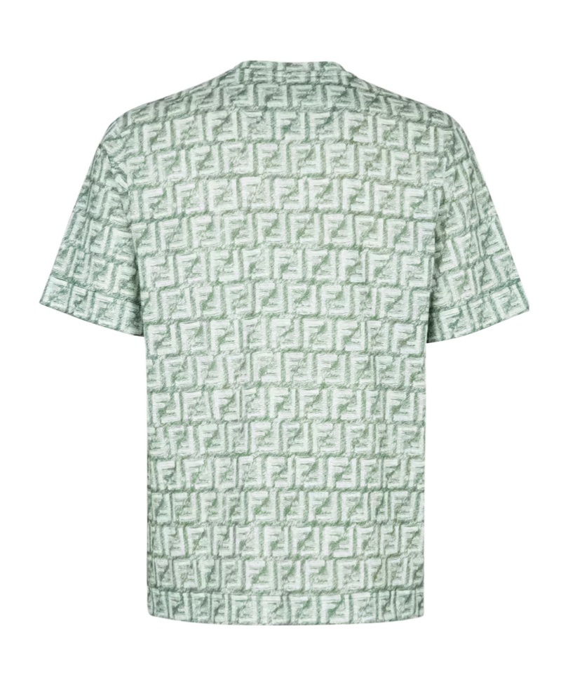 Fendi Ff Motif Cotton T-shirt In White