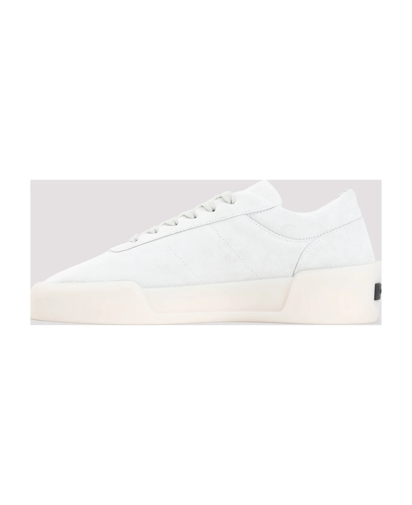 Fear Of God Logo Patch Lace-up Sneakers In White