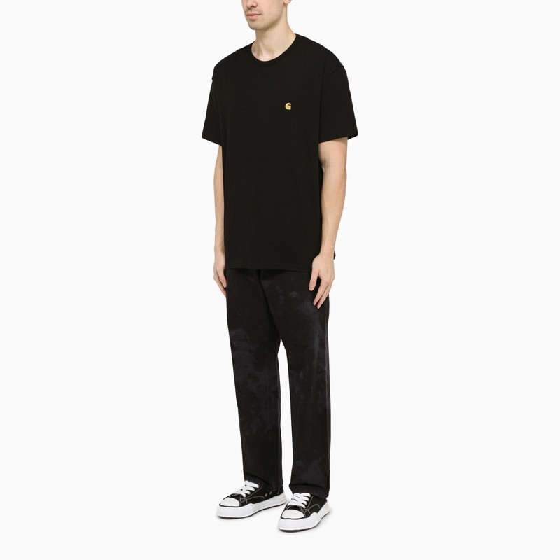 CARHARTT OPEN-NECKED BLACK SHIRT