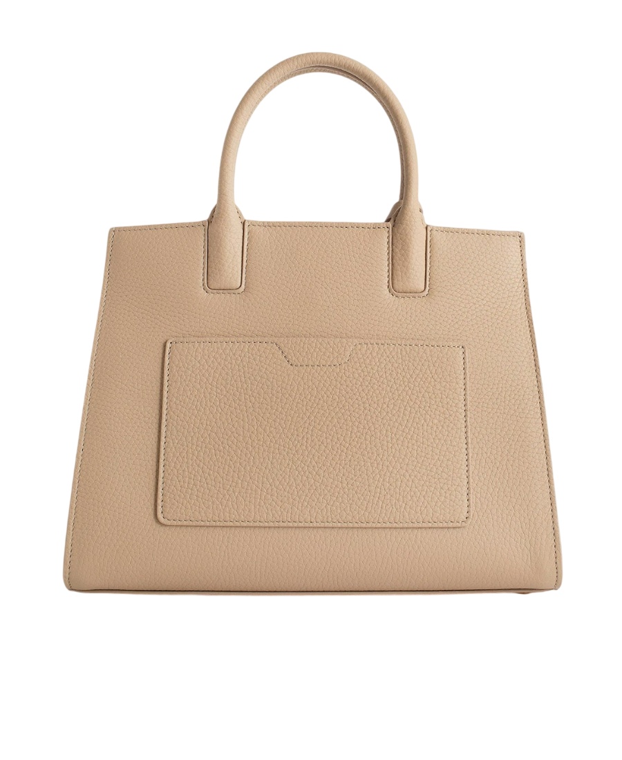 Burberry Frances Leather Tote Bag In Nude