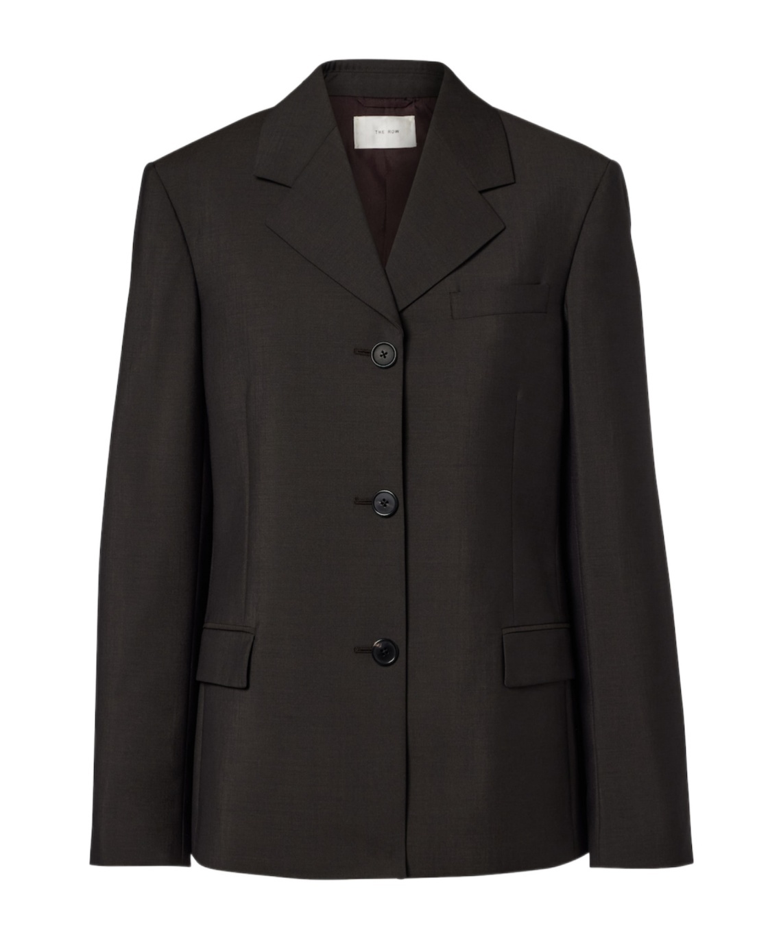 The Row Faelan Wool And Mohair Jacket In Black