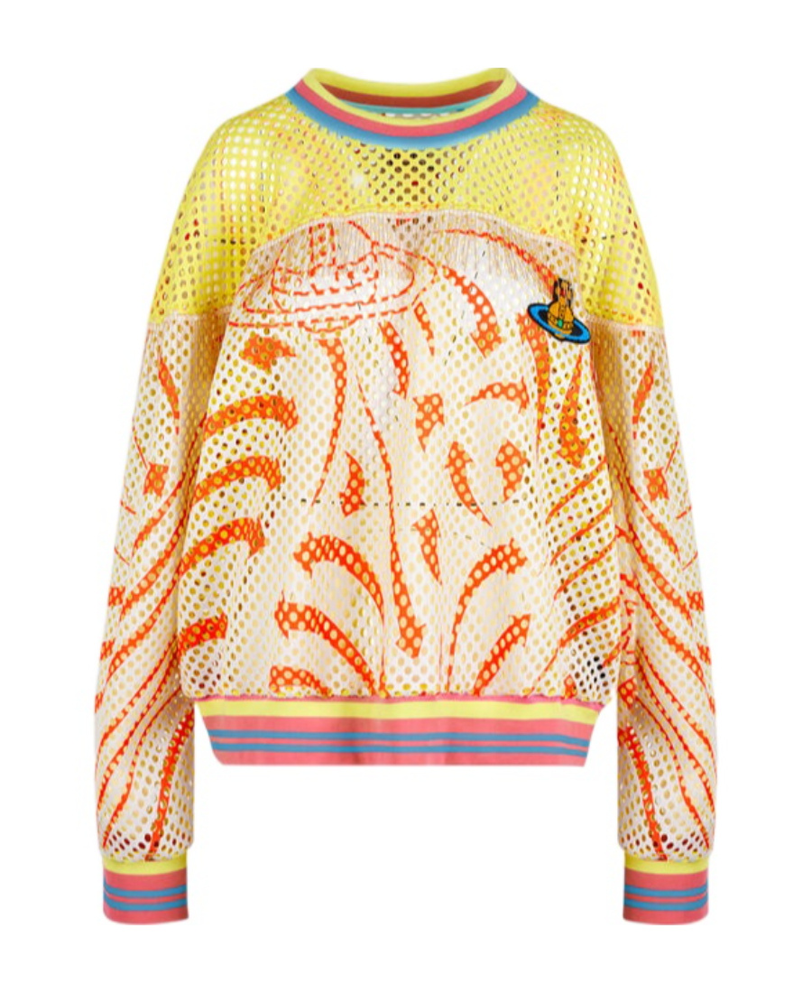 Vivienne Westwood Woman Sweatshirt Yellow Size S Polyester, Polyurethane In Nude